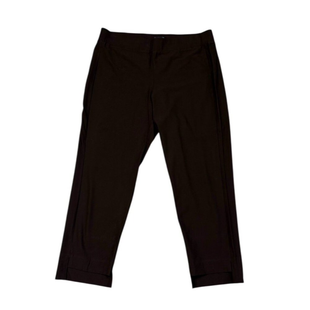 *Eileen Fisher Pull On Pant Womens L Brown Quiet Luxury Old Money Classic Dress
